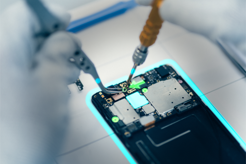 AR electronics repair